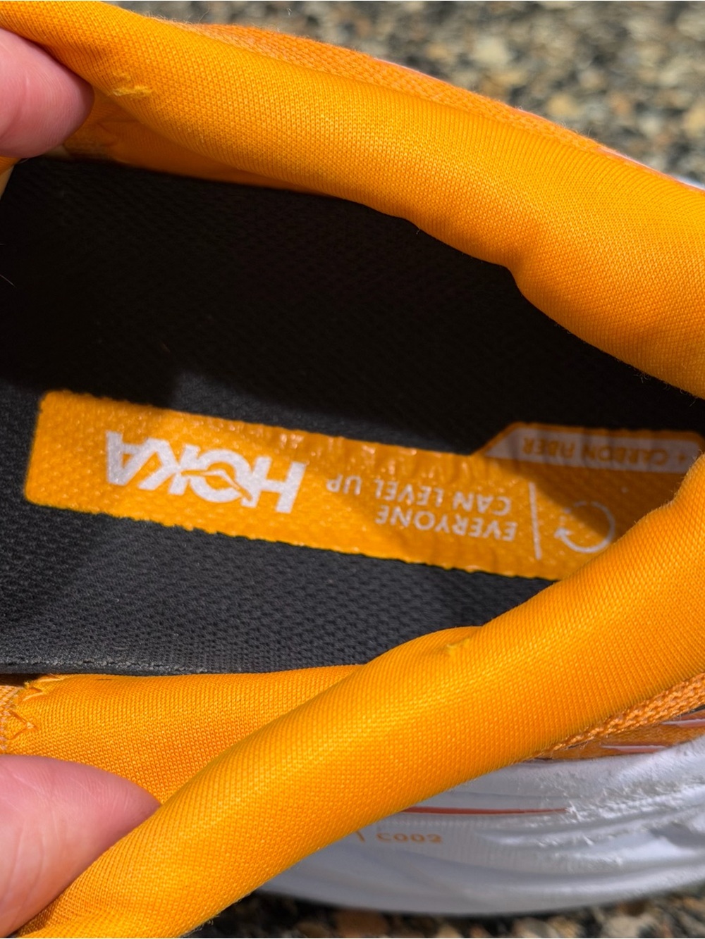 Hoka Bondi Lightweight Running Shoes - Yellow & Orange Mens 13 - Picture 11 of 11